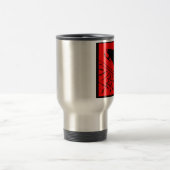 MUG DE VOYAGE ROUGE DE SNOWMOBILE DE CÂBLE (Centre)