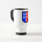 Mug De Voyage Rouge et Bleu, il faut que ce soit (Devant gauche)