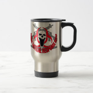 Mug De Voyage Rouge tactique de zombi