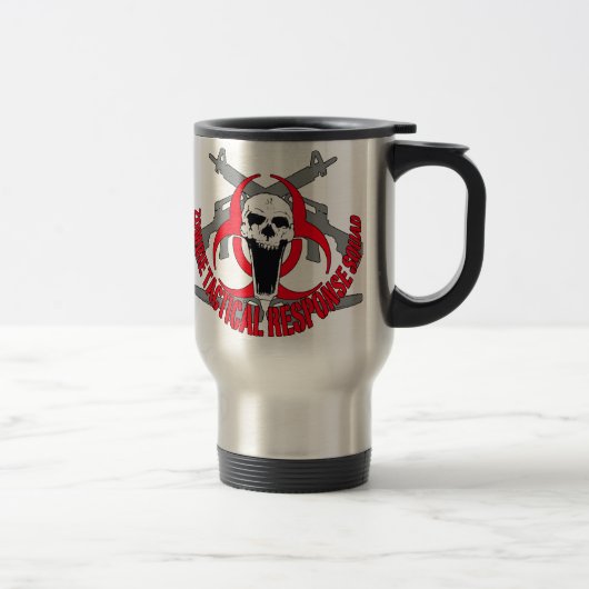 Mug De Voyage Rouge tactique de zombi (Droit)
