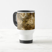 Mug De Voyage Rouleau de journal rustique (Devant gauche)