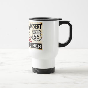 Mug De Voyage Route 66 - Panneau routier de 1100 km de désert