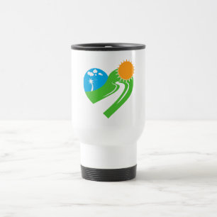 Mug De Voyage Route sinueuse Nature Cœur