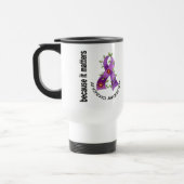 Mug De Voyage Ruban 3 de fleur d'anorexie (Gauche)