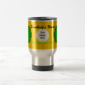 Mug De Voyage Ruban de fleurs vert de chaux Tmpl par Kenneth Yon (Centre)