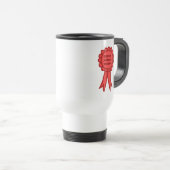 Mug De Voyage Ruban de Récompense Rouge Ridicule Sans Effort (Devant droit)