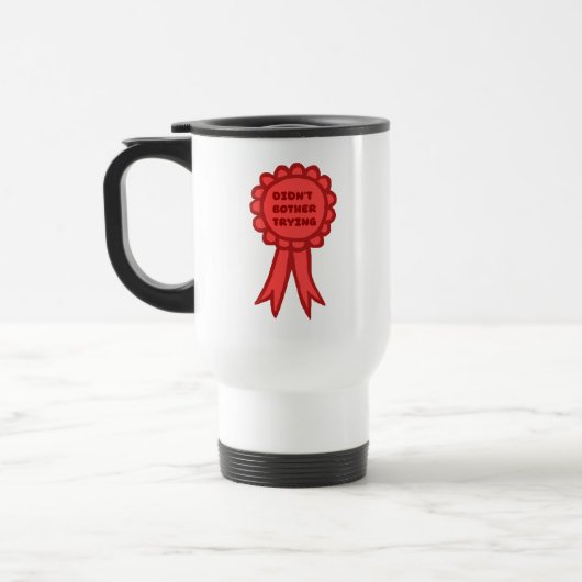 Mug De Voyage Ruban de Récompense Rouge Ridicule Sans Effort (Gauche)