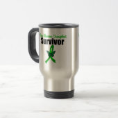 Mug De Voyage Ruban de survivant de papillon de greffe de moelle (Devant gauche)