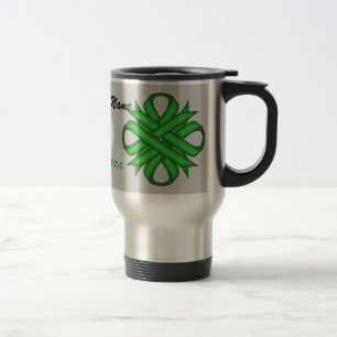 Mug De Voyage Ruban de trèfle vert Tmpl par Kenneth Yoncich
