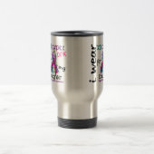 Mug De Voyage Ruban d'usage du cancer de la thyroïde I pour ma (Centre)