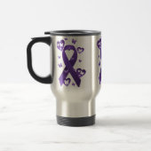 Mug De Voyage Ruban pourpre de conscience (Gauche)