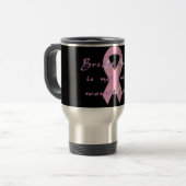 Mug De Voyage Ruban rose de KRW - pas simplement la question des (Devant gauche)