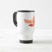 Mug De Voyage Ruban utérin de survivant de Cancer (Devant gauche)