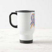 Mug De Voyage Rubans multicolores pour la sensibilisation (Gauche)