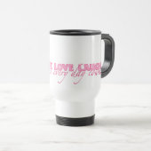 Mug De Voyage Rubans roses chaque jour (Devant droit)