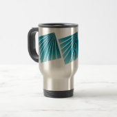 Mug De Voyage Rubans turquoise (Devant gauche)