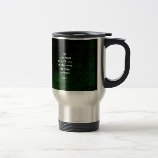 Mug De Voyage Rumi Inspiration Avoir une citation de la foi (Droit)