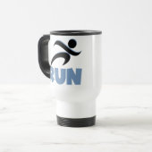Mug De Voyage RUN bleu (Devant gauche)