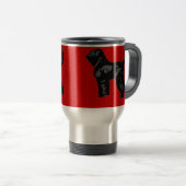 Mug De Voyage Russe noir Terrier (Devant droit)