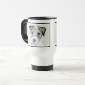 Mug De Voyage Russell Terrier Peinture rugueuse - Art Chien orig (Devant gauche)