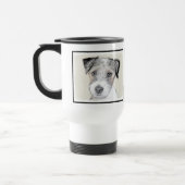 Mug De Voyage Russell Terrier Peinture rugueuse - Art Chien orig (Gauche)