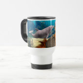 Mug De Voyage Sad Mermaid and Dolphin (Devant gauche)