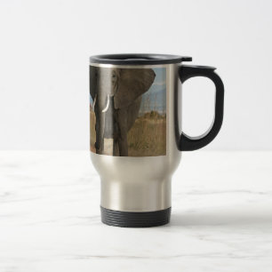 Mug De Voyage Safari Afrique Jungle Destin Animaux Éléphants