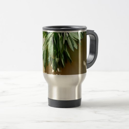 Mug De Voyage Sage frais coupé (Devant droit)