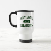 Mug De Voyage Saint Agatha - dragons - haut - Redford Michigan (Gauche)