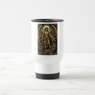 Mug de voyage Saint Michel doré