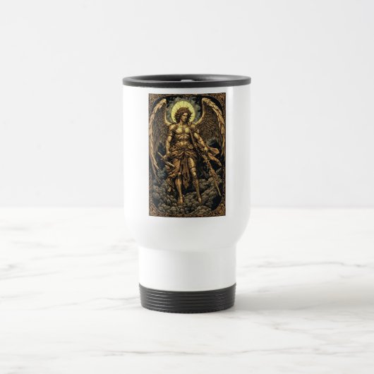 Mug de voyage Saint Michel doré (Centre)