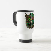 Mug De Voyage Saint Patrick's Day trèfle à vapeur (Devant gauche)