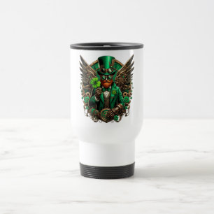 Mug De Voyage Saint Patrick's Day trèfle à vapeur