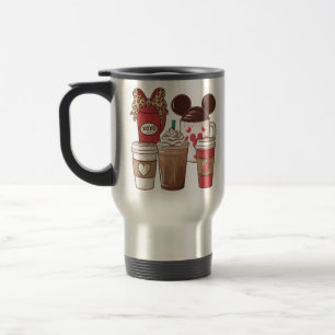Mug De Voyage Saint-Valentin Drôle Latte Amateur de Café 