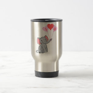 Mug De Voyage Saint Valentin mignon Je t'aime coeur