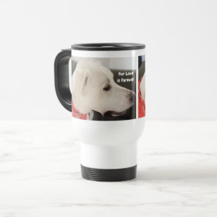 Mug De Voyage Saint-Valentin Photo du profil de chien mignon Fur