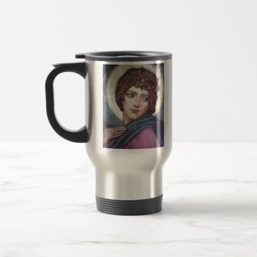 Mug De Voyage Sainte Brigitte de Kildare Art sacré celtique (Gauche)