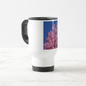 Mug De Voyage Sakura Cherry Fleurit Dans Le Bleu (Devant gauche)