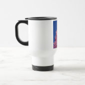 Mug De Voyage Sakura Cherry Fleurit Dans Le Bleu (Gauche)