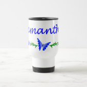 Mug De Voyage Samantha (papillon bleu) (Centre)
