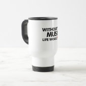 Mug De Voyage Sans vie de musique B (soyez) plat (Devant gauche)