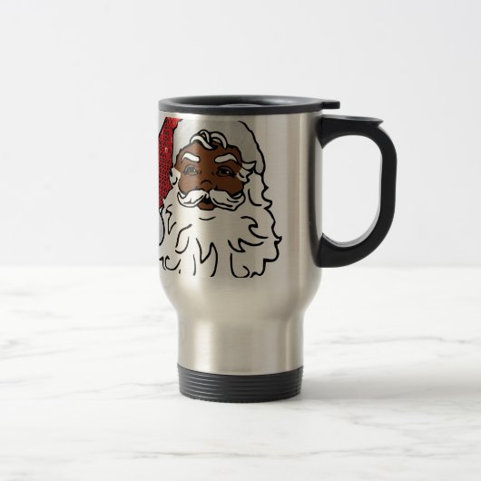 Mug De Voyage santa claus noir (Droit)