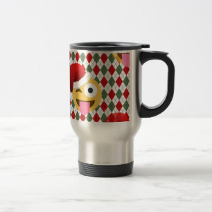 Mug De Voyage santa claus wink emoji