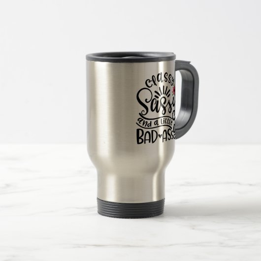 Mug De Voyage Sassy Classique Et Un Peu Mauvais Assy Sassy Sud (Devant droit)