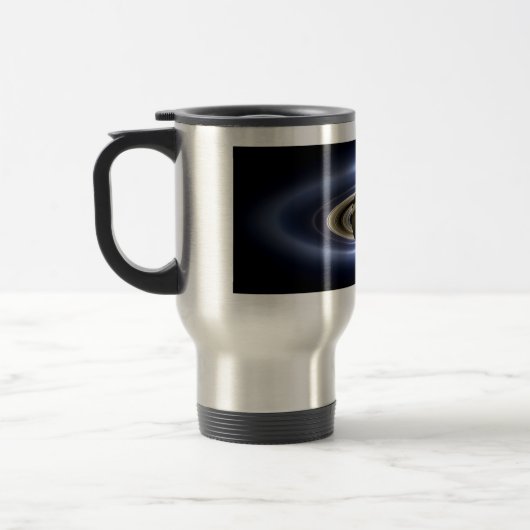 Mug De Voyage Saturne Éclipse le Soleil de Cassini Orbiter (Gauche)