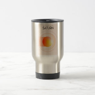 Mug De Voyage Saturne - La planète à anneaux Art spatial.