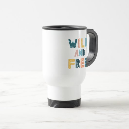 Mug De Voyage Sauvage et libre (Devant droit)