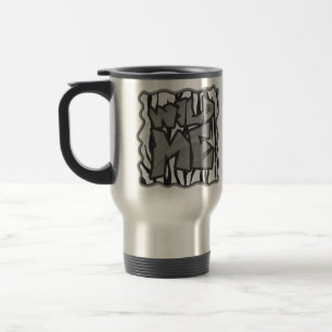 Mug De Voyage Sauvage-moi Tigre noir et blanc Imprimer