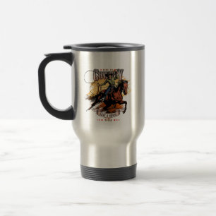Mug De Voyage Sauver un cheval ; monter un cowboy