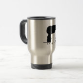Mug De Voyage Sauvez le rhinocéros (le ver blanc.) (Devant gauche)